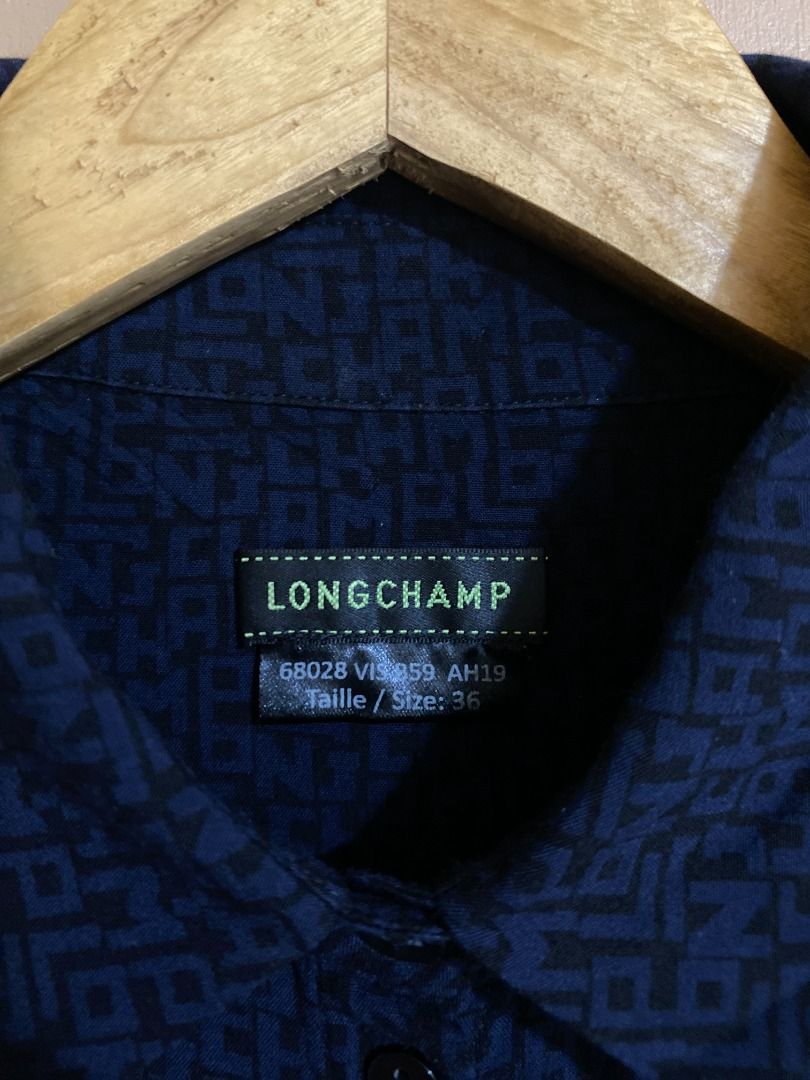 Longchamp Monogram Button Up Long Sleeves (Category: Tshirts & Polo Shirts ) located in Cadiz. Submitted by thespotcdz (Listing ID 1467397731, Image 3). Description: Size 36 on tag Width 19" Length 27" Good as new .