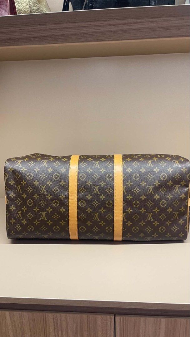 Louis Vuitton Keepall 55 (Category: Luxury Bags & Wallets) located in Taguig. Submitted by zhuluxeitems (Listing ID 1467376883, Image 3). Description: LV Keepall 55 Monogram Authentic in Excellent Condition It come with dustbag and Paperbag. Onhand. Pick up BGC Taguig .