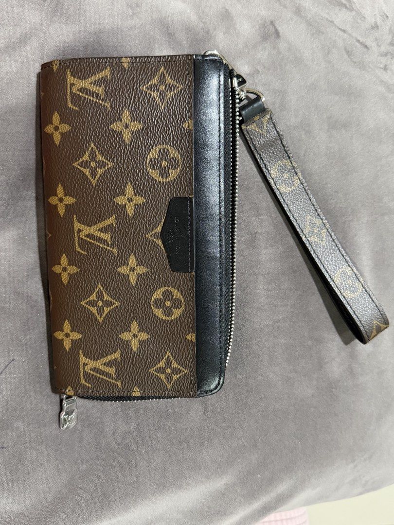 Louis Vuitton Monogram Eclipse Clutch Wallet (Category: Luxury Bags & Wallets) located in Makati City. Submitted by beadle.yeng (Listing ID 1467494612, Image 1). Description: Reference price of brand new included Just the wallet - no more box etc. thanks - Brand: Louis Vuitton - Material: Monogram canvas with black leather trim - Hardware: Silver-tone - Features: Zip-around closure, multiple card slots, gusseted compartments, and matching wrist s