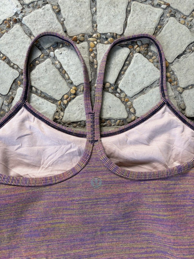 Lululemon Athletic Tank Top Size 4 Multicolor Striped (Category: Sleeveless) located in Iloilo. Submitted by raeshel (Listing ID 1467486453, Image 3). Description: Authentic Lululemon multi-stripe athletic tank top in Size 4..