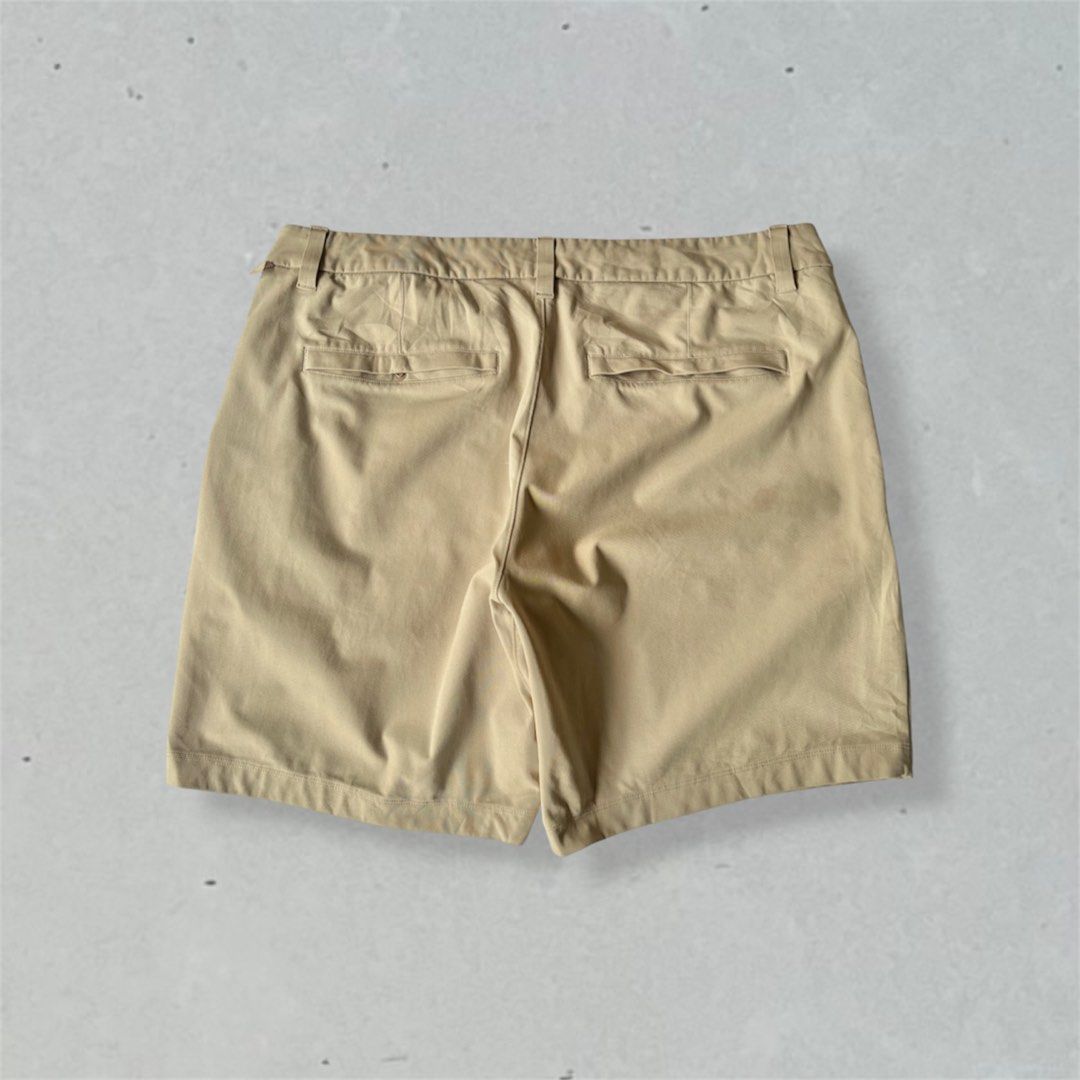Lululemon Beige Shorts Size 34 (Category: Shorts) located in Mandaue City. Submitted by chinsyap_03 (Listing ID 1467490793, Image 3). Description: - Brand: Lululemon - Color: Beige - Condition: Clean fabric, zero issues - Features: Side and back pockets, button closure, zipped fly - Measurements: Waist 34", Length 17", Leg Opening 12" - Ideal for: Casual wear or golf days - Fast shipping available!.