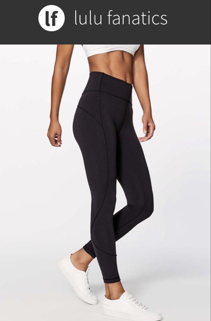 Lululemon In Movement 7/8 Tight *Everlux 25" dot 2 (Category: Activewear) located in Iba. Submitted by xooperfindslb (Listing ID 1467392416, Image 1). Description: Lululemon In Movement 7/8 Tight *Everlux 25” Dot 2 Color: black Good condition No issue Lu2p26.