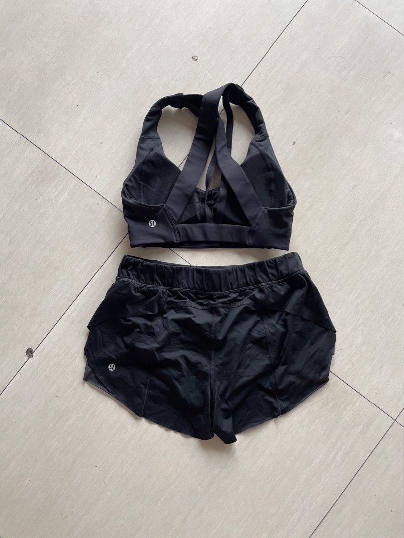 Lululemon Sports bra & Shorts (Category: Activewear) located in Lucena. Submitted by riyizthriftz (Listing ID 1467409667, Image 1). Description: Lululemon sports bra & Shorts Dot 4 Good condition Color rate 9.5/10.