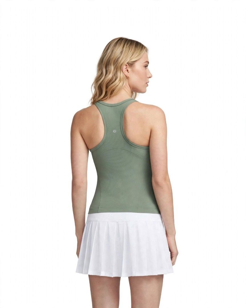 Lululemon Align Tank Top (Category: Activewear) located in Rizal. Submitted by timeless_shop (Listing ID 1467403281, Image 2). Description: ORIGINAL Lululemon Align Racerback Tank Top - Dark Forest - Size 6 👚 Fit to Small to Medium Frame Bust Size 32-34 🎨 Color: Dark Forest / Sage Green 🧵 Material: Nulu Fabric - buttery soft, lightweight, 4-way stretch 💯 Condition: 9.8/10 - Like New! 🎨 Color Rate: 9.8/10 - Hindi kupas, walang himulmol - Maay