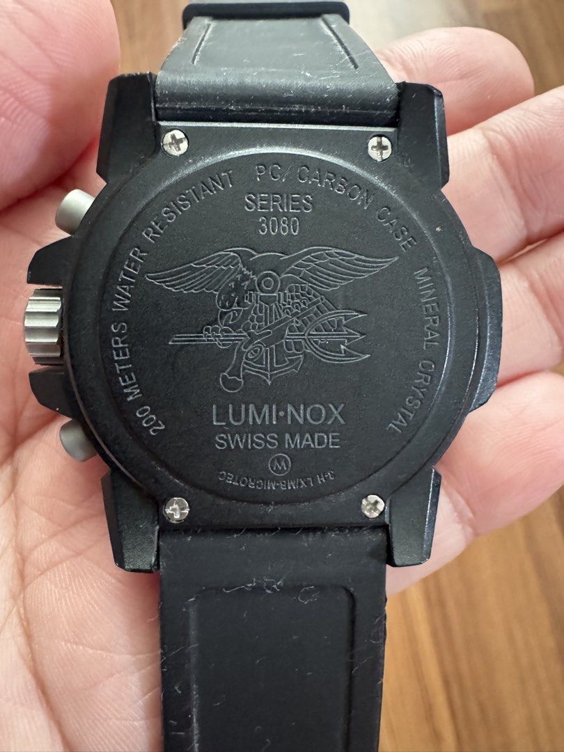Luminox EVO Navy Seal Watch (Category: Men's Watches) located in San Juan City. Submitted by namhani (Listing ID 1467378722, Image 3). Description: Luminox EVO Navy Seal Colormark Chronograph (Model A.3097/Series 3080) dive watch 200 meters water resistant Swiss made *box included .