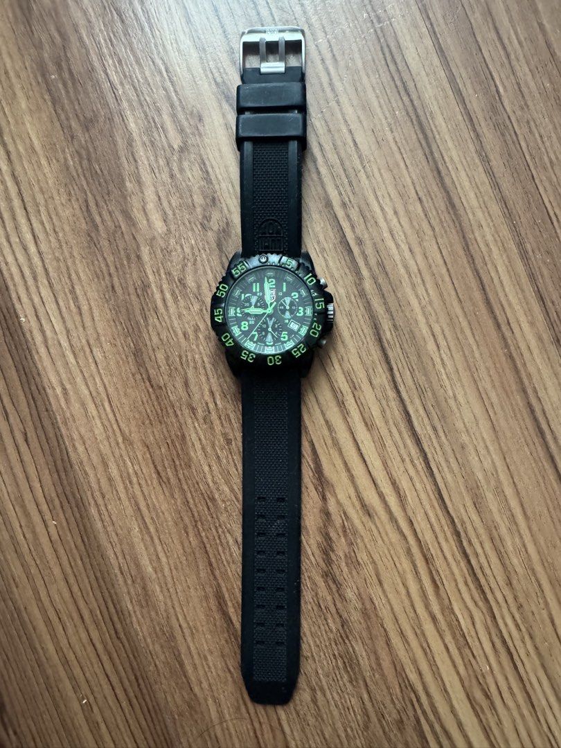 Luminox EVO Navy Seal Watch (Category: Men's Watches) located in San Juan City. Submitted by namhani (Listing ID 1467378722, Image 2). Description: Luminox EVO Navy Seal Colormark Chronograph (Model A.3097/Series 3080) dive watch 200 meters water resistant Swiss made *box included .