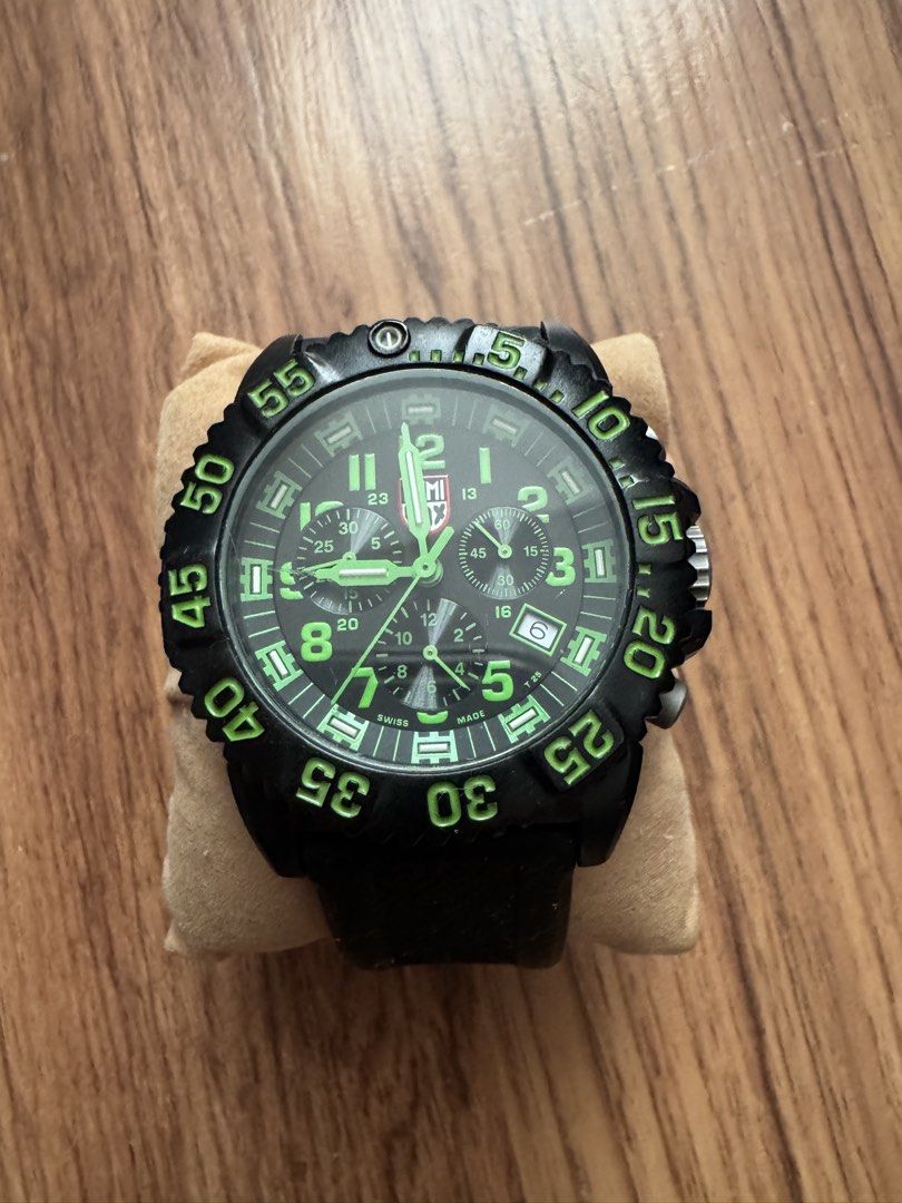 Luminox EVO Navy Seal Watch (Category: Men's Watches) located in San Juan City. Submitted by namhani (Listing ID 1467378722, Image 1). Description: Luminox EVO Navy Seal Colormark Chronograph (Model A.3097/Series 3080) dive watch 200 meters water resistant Swiss made *box included .