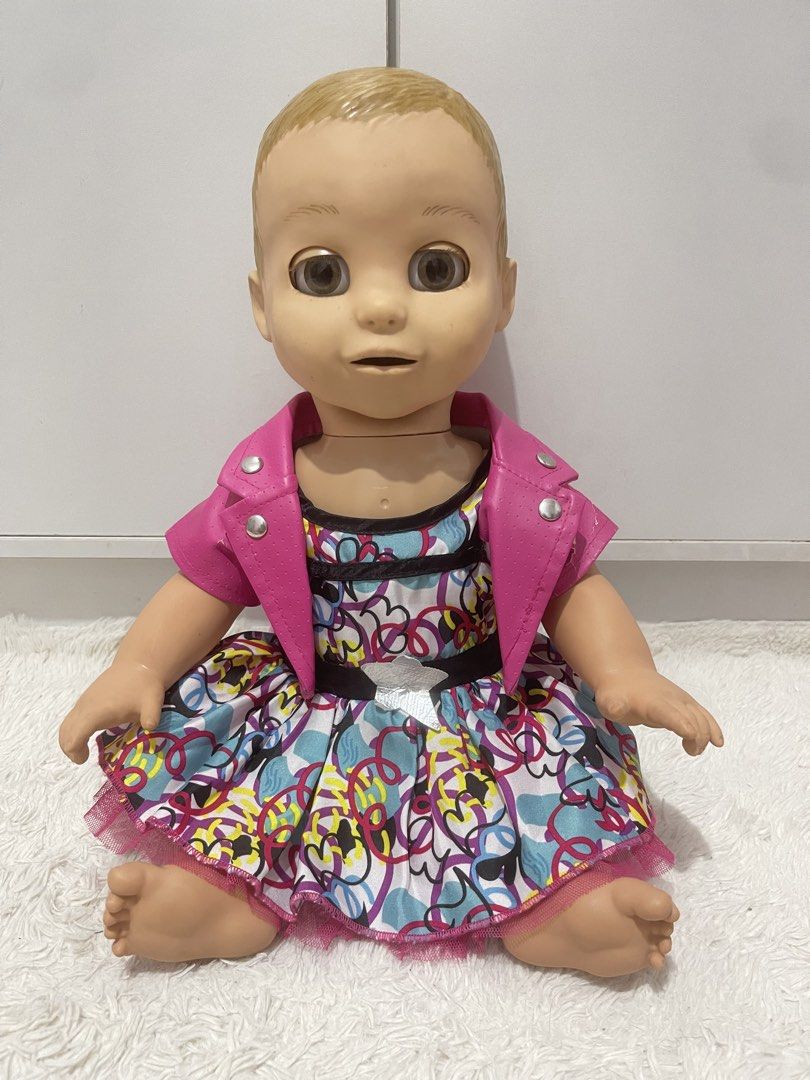 Luvabella Amazing Baby doll (Category: Interactive Toys) located in Manila. Submitted by jassie06 (Listing ID 1467510859, Image 2). Description: Working. Super amazing, moving face, mouth, eyes, head and arms. Feet and tummy can be tickled, more amazing than baby alive dolls. Pamigay price na for its kind. Worth more than the price! What you see is what you get..