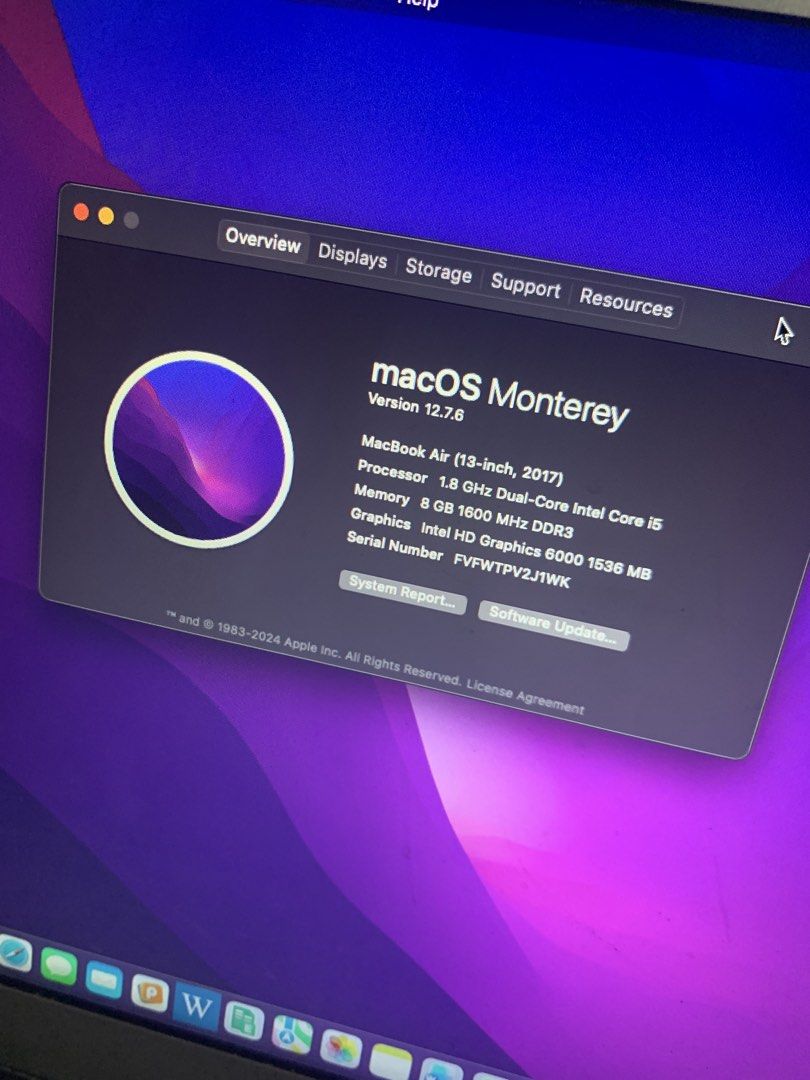 Macbook Air 13 inch 2017 (Category: Laptops & Notebooks) located in Pasig City. Submitted by martina_ruiz03 (Listing ID 1467527137, Image 3). Description: 8k No internal issues Slight dents on corners Meetup MRT stations or anywhere Ortigas.