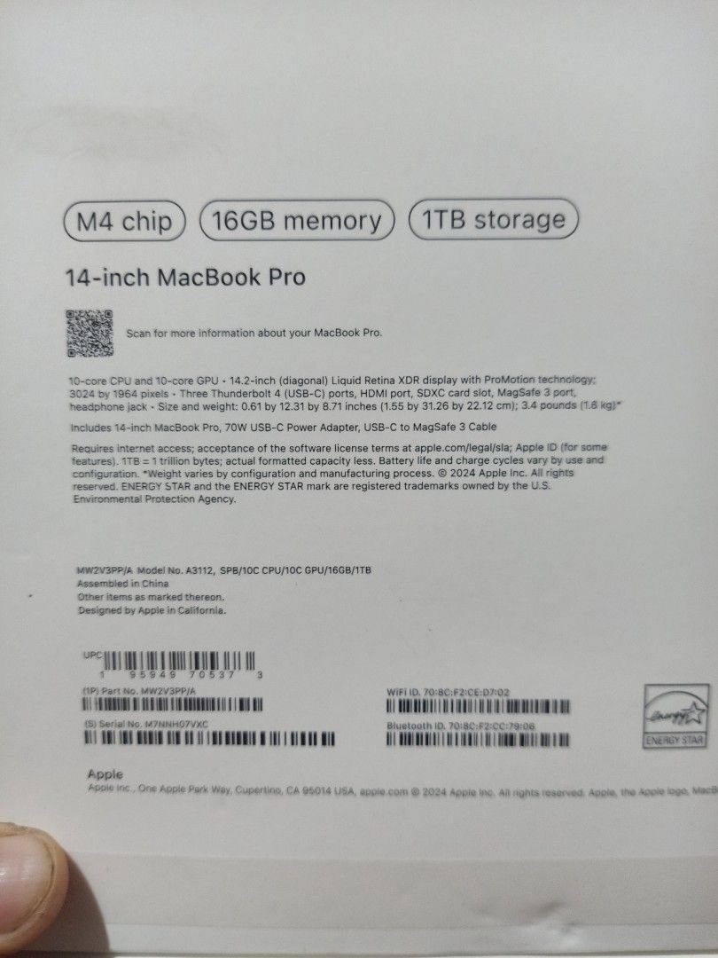 MacBook pro 14inch box only (Category: Announcements) located in Manila. Submitted by miguelmatt20434 (Listing ID 1467365428, Image 3). Description: .
