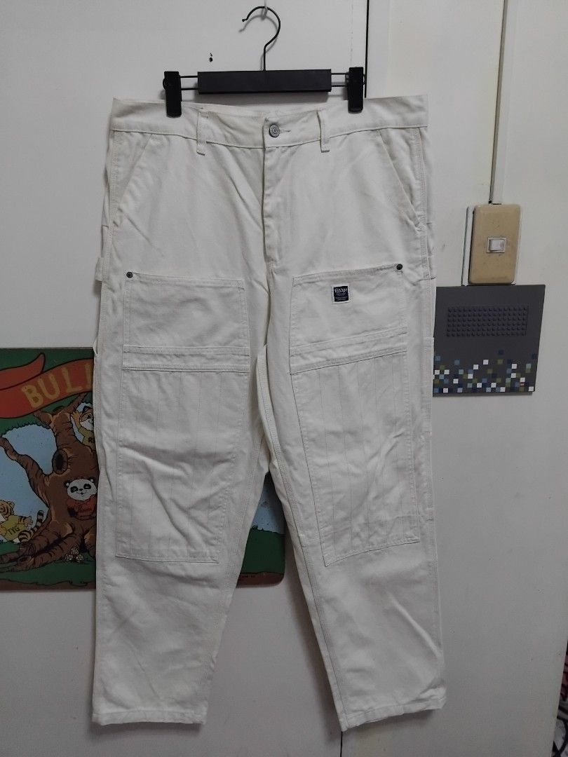 Maden Awekaji Double Knee Carpenter Pants (Category: Jeans) located in Pasig City. Submitted by hustlexcurate (Listing ID 1467424588, Image 2). Description: Maden Awekaji Double Knee Carpenter Pants Size 34 on tag fits 36 Dimensions; Waist: 36 inches Lenght: 41 inches Leg Opening: 8 inches.