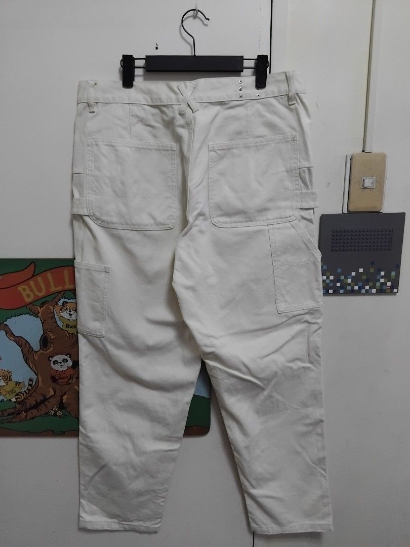 Maden Awekaji Double Knee Carpenter Pants (Category: Jeans) located in Pasig City. Submitted by hustlexcurate (Listing ID 1467424588, Image 3). Description: Maden Awekaji Double Knee Carpenter Pants Size 34 on tag fits 36 Dimensions; Waist: 36 inches Lenght: 41 inches Leg Opening: 8 inches.