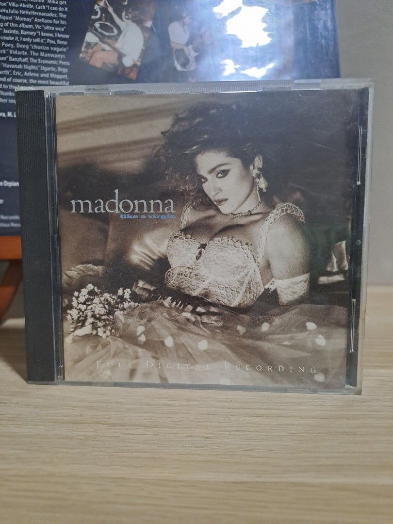 Madonna Like A Virgin Audio CD (Category: CDs & DVDs) located in Las Pinas. Submitted by cobieshop (Listing ID 1467482951, Image 1). Description: - Artist & Album: Madonna - Like A Virgin - Format: Audio CD in standard jewel case - Condition: Case has light storage scratches; disc plays great - Perfect for: 80s pop music fans and collectors.