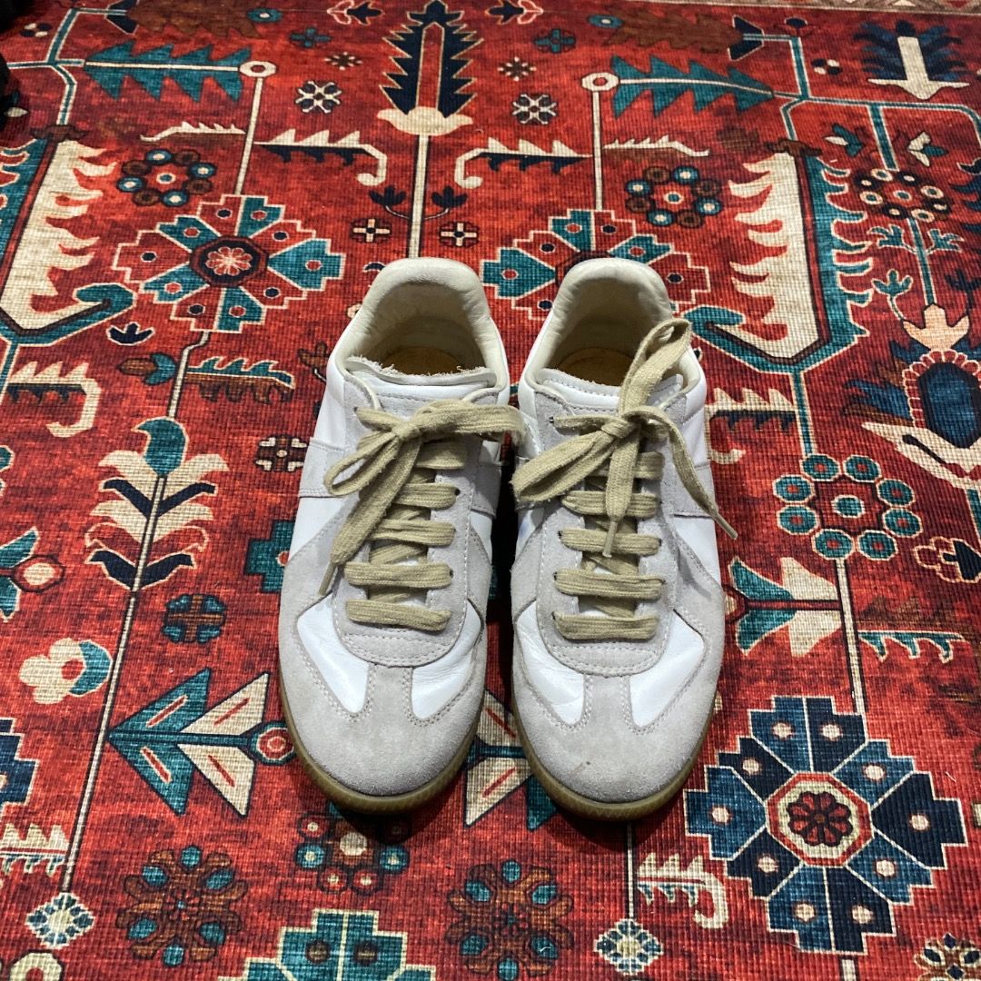Maison Margiela German Army Trainer GATS 38 (Category: Sneakers) located in Antipolo. Submitted by bentakahitanoano (Listing ID 1467497121, Image 2). Description: Still in good condition Minor blue ish stain discoloration Size 38 Missing insole .