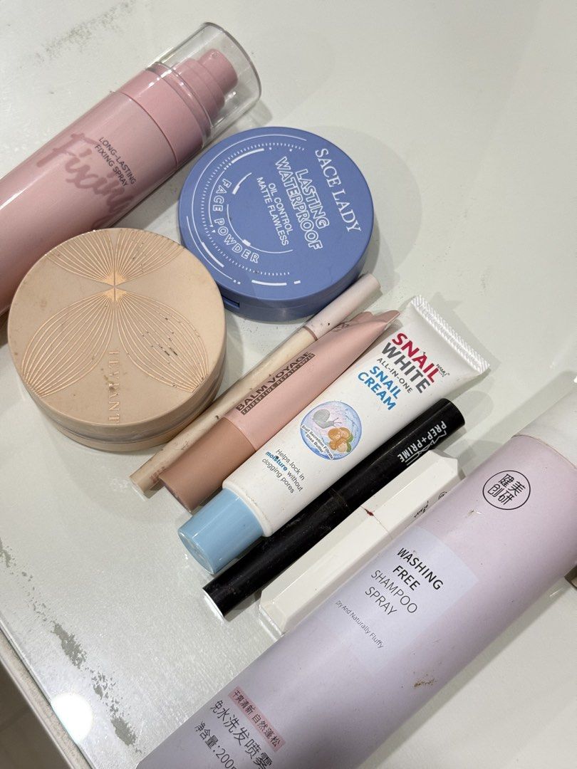 MAKEUP BUNDLE TAKE ALL ₱450 (Category: Makeup) located in General Trias. Submitted by fellasunshine (Listing ID 1467539722, Image 1). Description: - super dami makeup & skincare - check niyo na lang price huhu - diko na maisa isa basta take all na 450 - kung gusto mo pa tumawad go - need to declutter.