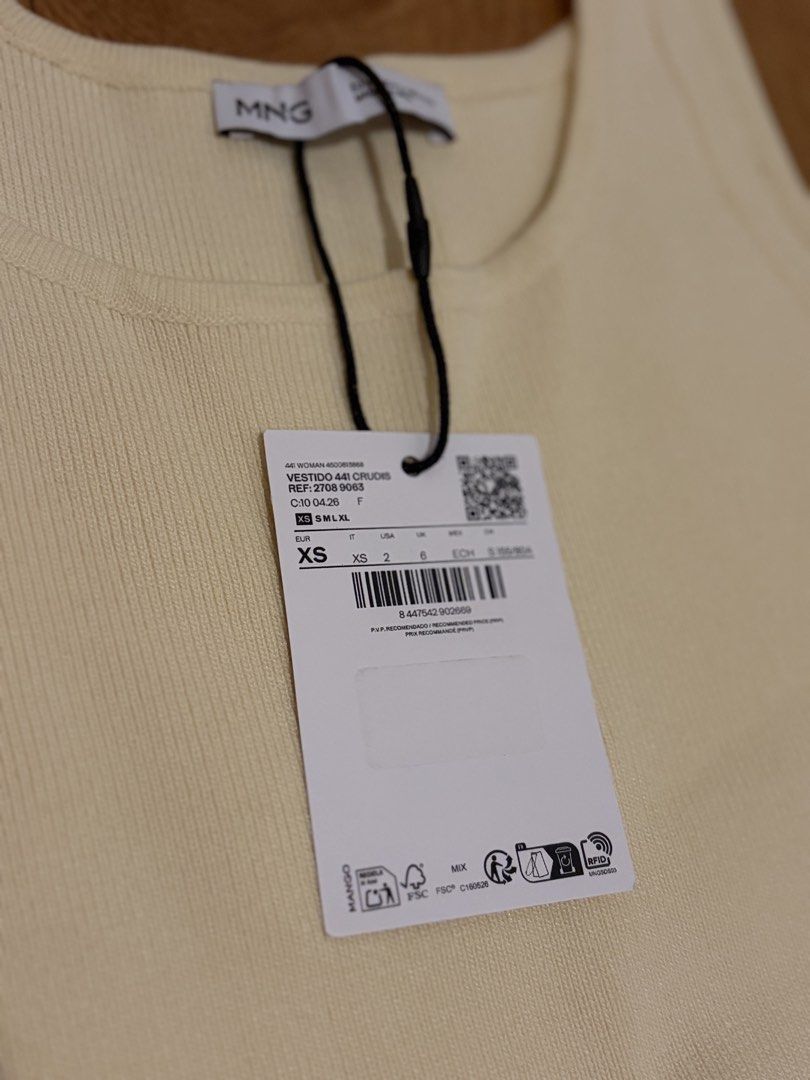 Mango Midi Dress (Category: Dresses) located in Makati City. Submitted by caitlinrecana (Listing ID 1467536400, Image 2). Description: - Brand: Mango - Condition: Brand new with original tags attached -Bought in Mango Spain for 61 Euro or Php 4295 selling for Php 1999 - Size: XS - Color: Cream - Style: Scoop neckline, sleeveless tank top style, unique dropped asymmetrical waistline with a gathered pleated maxi skirt - Fabric: Lightweight knit top