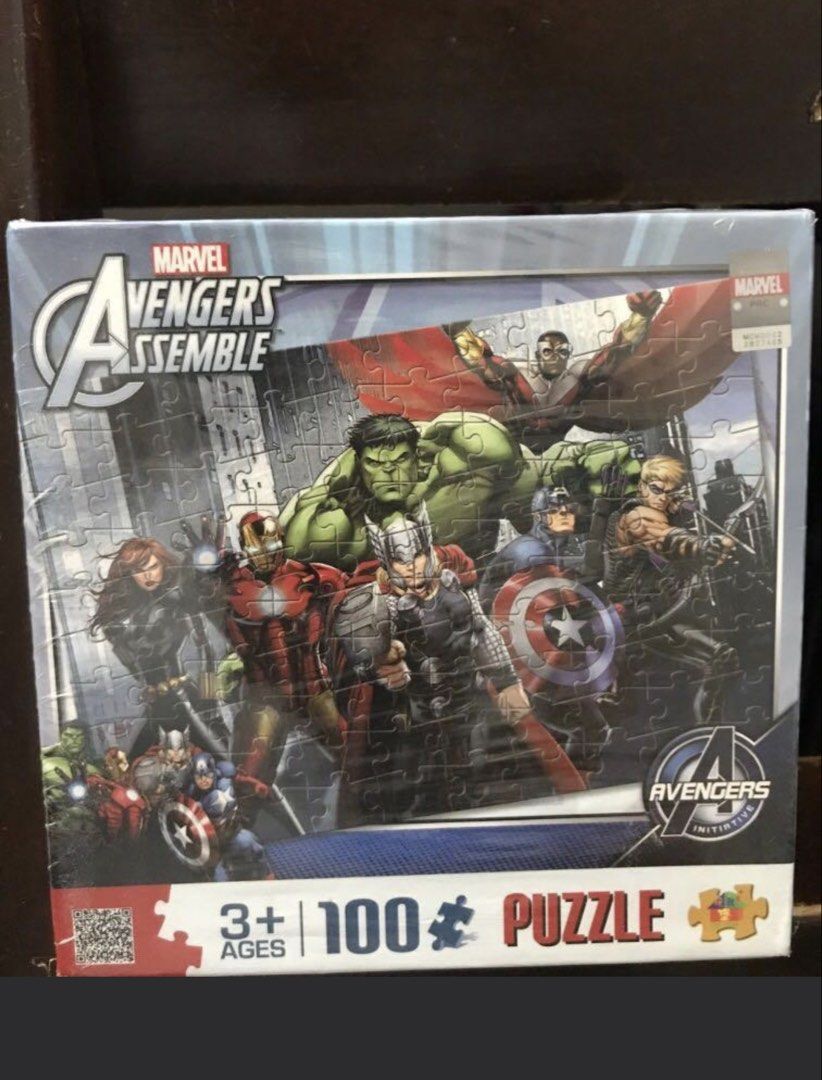 Marvel Avengers Assemble 100-Piece Puzzle 3+ Years (Category: Board Games & Puzzles) located in Marikina City. Submitted by zobel.yanna (Listing ID 1467403187, Image 1). Description: - Item: Marvel Avengers Assemble 100-Piece Jigsaw Puzzle - Characters: Iron Man, Hulk, Thor, Captain America, Black Widow, & Hawkeye - Recommended Age: 3 years old and up - Condition: Brand new / Excellent - Perfect fun activity and gift for young superhero fans!.