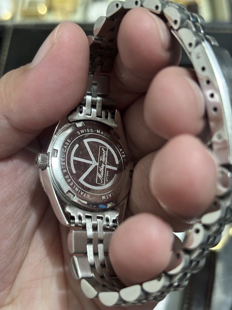 Mathey Tissot Ladies Watch (Category: Women's Watches) located in Cainta. Submitted by timelesswatchbycla3.0 (Listing ID 1467558277, Image 3). Description: 26mm Sign of use Hairline sa glass Up to 7 inch wrist size As is.