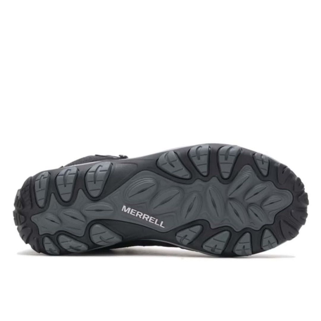 Merrell Black Hiking Boots (Category: Boots) located in Manila. Submitted by annicart888 (Listing ID 1467410365, Image 2). Description: - Brand: Merrell - Color: All Black - Design: Mid-height with durable suede and mesh panels - Outsole: Thick rubber for strong traction on rough trails - Comfort: Padded collars and secure patterned laces - Best for: Outdoor adventures, backpacking, and long day hikes.