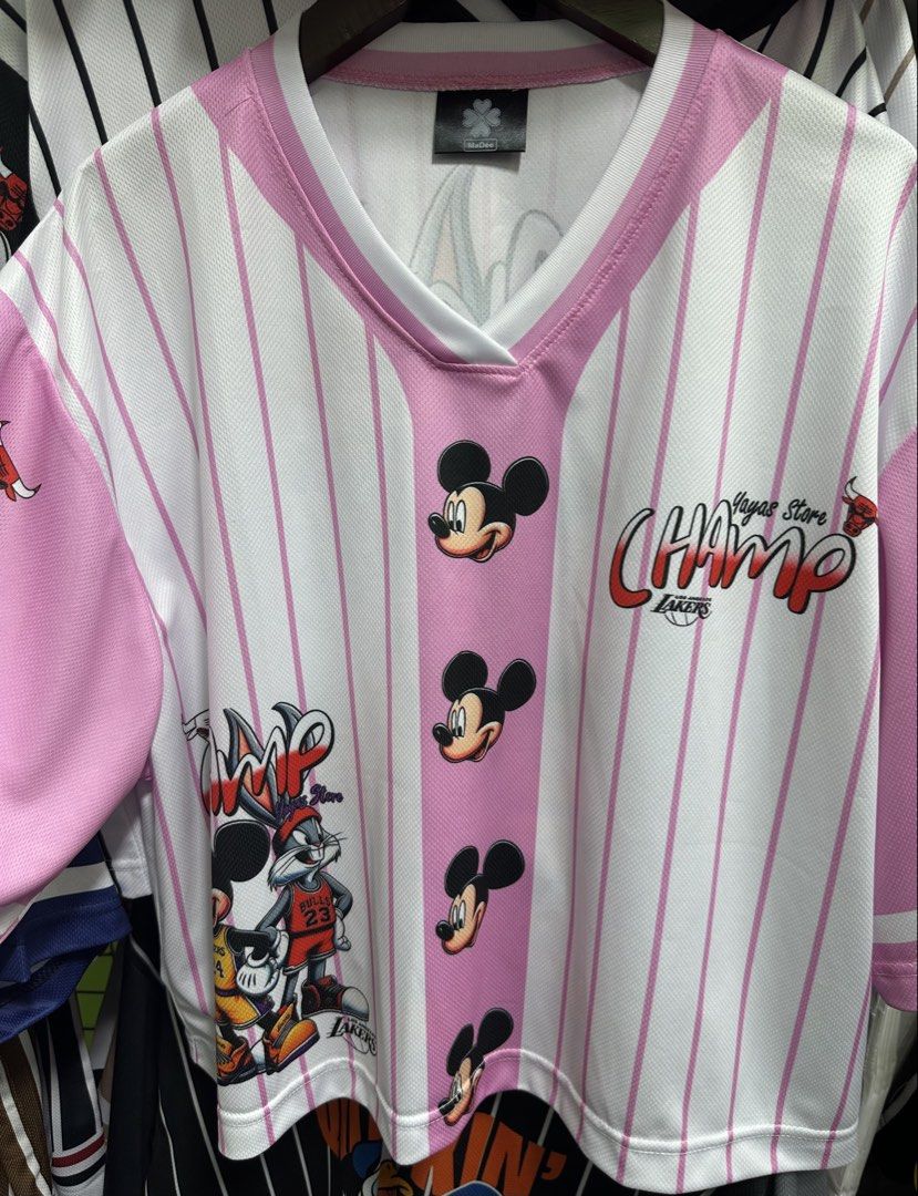 Mickey Jersey Semi Crop (Category: Shirts) located in Cebu City. Submitted by mybkkcollectionph (Listing ID 1467578753, Image 2). Description: MaDee Jersey ( with characters ) Semi Crop Bust: 44 inches Length: 20 inches.