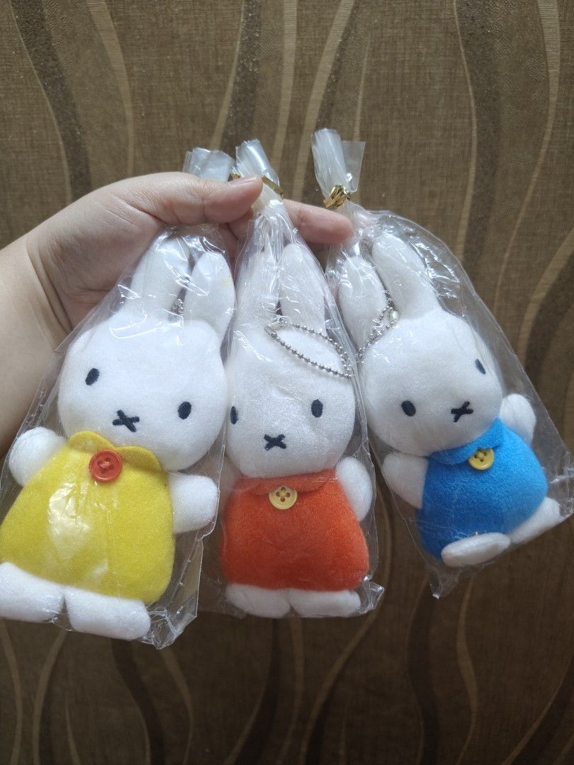 Miffy Plush Charm Set 3pcs (Category: Plushies & Soft Toys) located in Santa Rosa. Submitted by mmps249.1 (Listing ID 1467516937, Image 1). Description: Crossposted Mine now, pay now shipping courier: JRS only Gcash payment upon order No reservations.