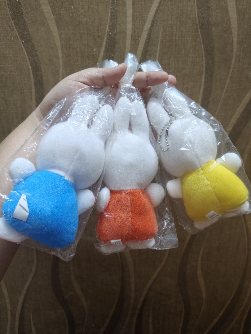 Miffy Plush Charm Set 3pcs (Category: Plushies & Soft Toys) located in Santa Rosa. Submitted by mmps249.1 (Listing ID 1467516937, Image 2). Description: Crossposted Mine now, pay now shipping courier: JRS only Gcash payment upon order No reservations.