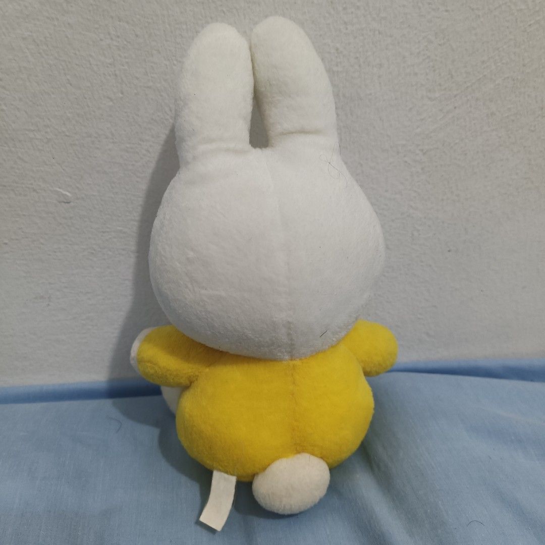 Miffy Plush Toy (Category: Plushies & Soft Toys) located in Manila. Submitted by thearosete (Listing ID 1467554375, Image 2). Description: rfs: collecting other characters 🌸 bought from bidding (ig shop) 🌸 faded tag 🌸 no flaws only needs wash mop: gcash mod: j&t (buyer shoulders sf).