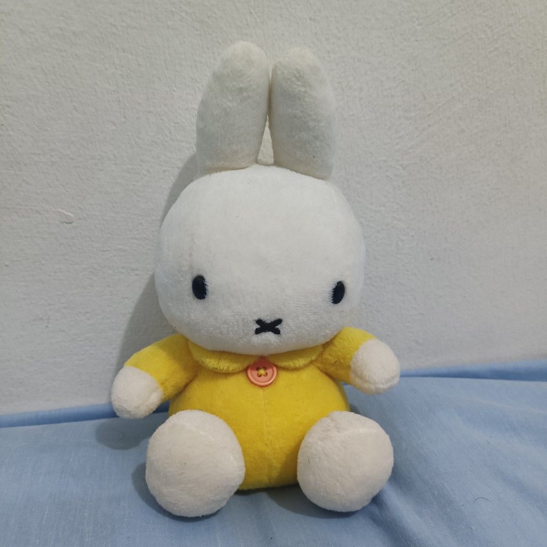 Miffy Plush Toy (Category: Plushies & Soft Toys) located in Manila. Submitted by thearosete (Listing ID 1467554375, Image 1). Description: rfs: collecting other characters 🌸 bought from bidding (ig shop) 🌸 faded tag 🌸 no flaws only needs wash mop: gcash mod: j&t (buyer shoulders sf).