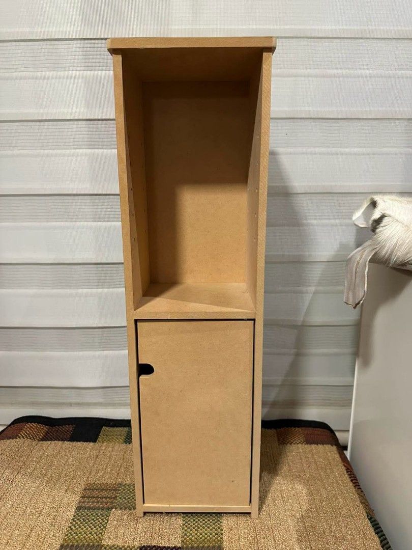 Mini Wooden Rack Side Cabinet (Category: Shelves, Cabinets & Racks) located in Quezon City. Submitted by dannikkishoppe2 (Listing ID 1467365228, Image 2). Description: Mini Wooden Rack Side Cabinet‼️₱800‼️ Please manage your expectations as there might be minimal flaws. Color may vary due to lighting, it may appear darker or lighter in person. Check photos first before buying. Please refrain from purchasing if you are particular about USED items 