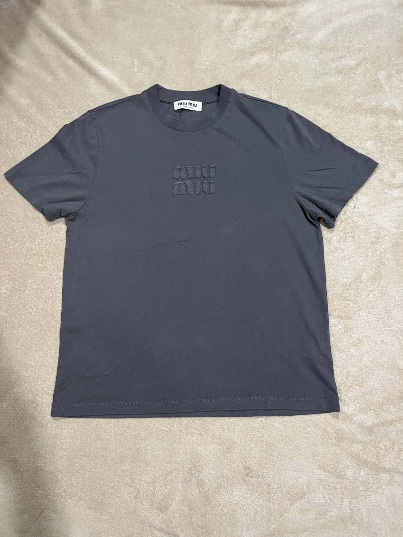 MIU MIU SHIRT (Category: Tshirts & Polo Shirts ) located in Quezon City. Submitted by jcrafty.co (Listing ID 1467529539, Image 1). Description: MIU MIU SHIRT EXCELLENT CONDITION NO ISSUE 19W 25L 799 ONLY NOVALICHES QC AREA 📥.
