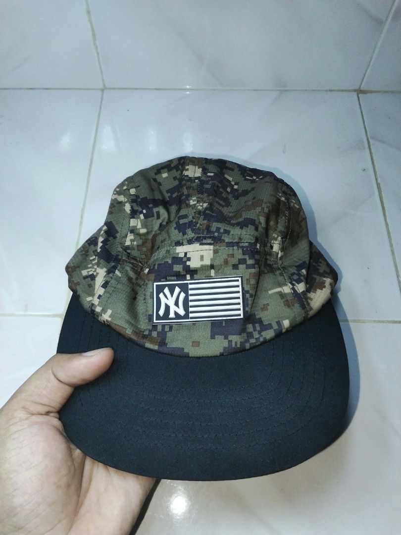 MLB New York Yankees Camo Camp Cap (Category: Caps & Hats) located in Aroroy. Submitted by pinaskaboo (Listing ID 1467451824, Image 1). Description: 5 panel camo condition 9/10 colorate 9.5/10 500+sf or swap sa dadhat MBL 47brand mo.