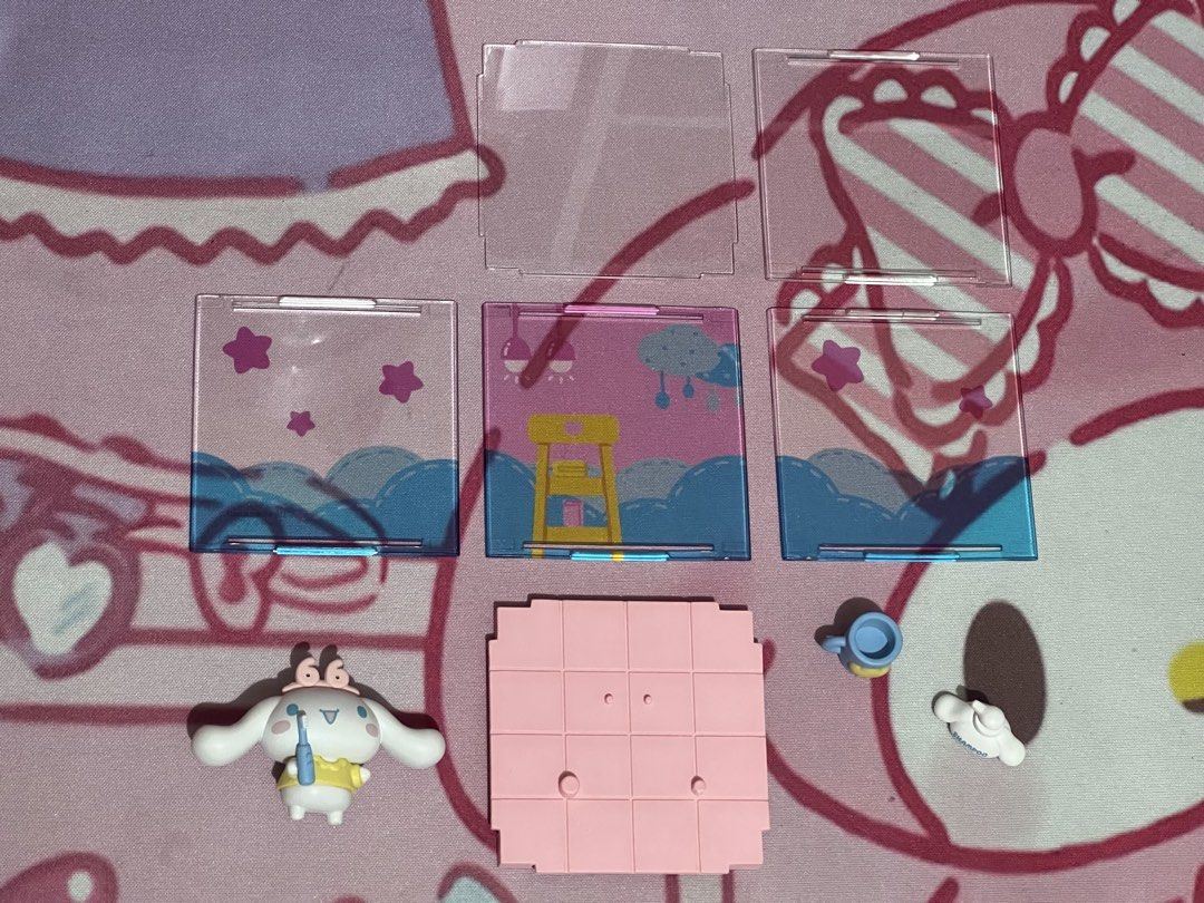 Assorted Cinnamoroll Blind Box Figures (Category: Designer & Blind Box Toys) located in Paranaque City. Submitted by robinluvr (Listing ID 1467302080, Image 3). Description: LFB/WTS Cinnamoroll blind box figures for ₱300 each! Take all price is ₱1,100. Some items will be delivered disassembled. See images for details. - all displayed in glass cabinet - moetch and miniso brands - loose items, except for miniso blind box - one acrylic side of the “