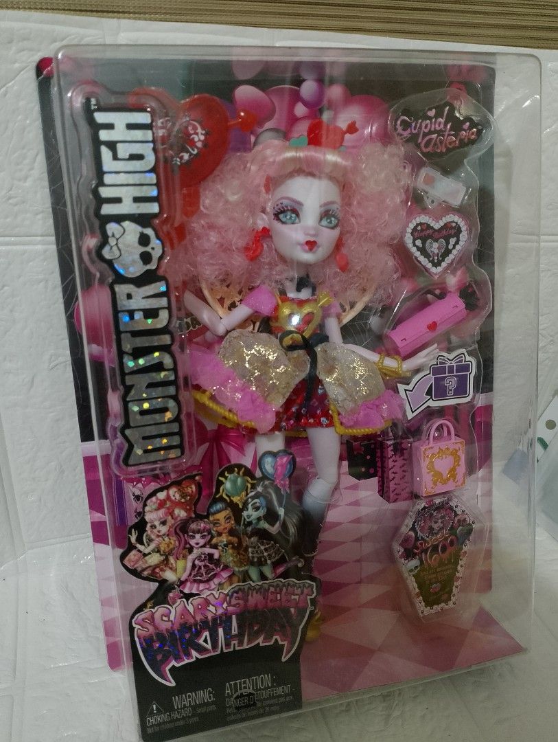 Monster High Doll (Category: Kids Toys) located in Manila. Submitted by alygudio (Listing ID 1467495007, Image 1). Description: Monster High Scary Sweet Birthday Cupid Asteria Fashion Doll..