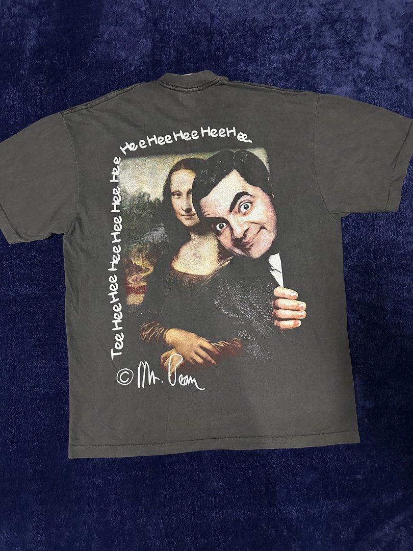 Mr. Bean Rowan Rowan Atkinson T-shirt (Category: Tshirts & Polo Shirts ) located in Quezon City. Submitted by rackculture (Listing ID 1467475929, Image 2). Description: 👕 Size XLarge 23 width 29.5 length 🧵Single Stitch All the Way 🏷️ Winterland Productions on Tag Php 1,500 only 📩 Message us to order.