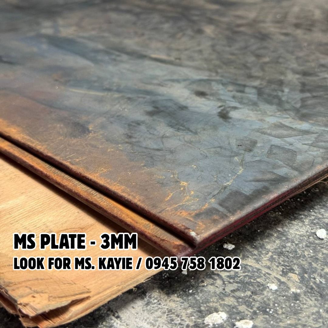 MS Plate 3MM (Category: Construction & Building Materials) located in Manila. Submitted by sanshinindustrialtoolssupply (Listing ID 1467369909, Image 1). Description: - 3mm thick industrial-grade mild steel plate - Heavy-duty metal sheet ideal for fabrication, welding, and construction.