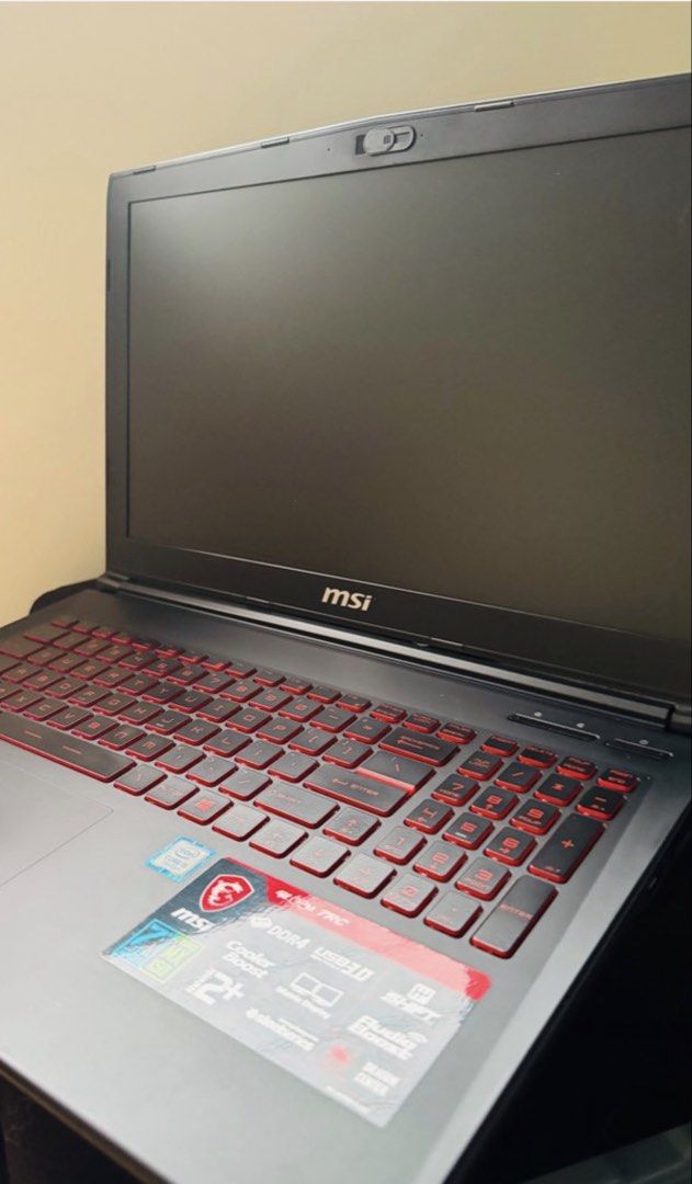 MSI Gaming Laptop (Category: Laptops & Notebooks) located in Taytay. Submitted by itskarenfrancisco (Listing ID 1467549495, Image 1). Description: GOOD CONDITION - Test to sawa :) Fully Tested - Camera - Keyboard - USB Ports - Trackpad - WiFi - Bluetooth Details (scroll through the pictures) - Brand: MSI Gaming Laptop - Condition: Good working condition - Processor: Intel Core i5 - Graphics: NVIDIA GeForce MX150 - Keyboard: Red backlit with full 