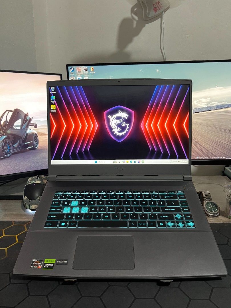 MSI THIN A15 Ryzen 5 7535HS RTX 2050 (Category: Laptops & Notebooks) located in Pasig City. Submitted by erhecca.bear (Listing ID 1467517170, Image 1). Description: MSI THIN A15 Ryzen 5 7535HS RTX 2050 -Ryzen 5 7535HS (Equivalent to intel i5-12th gen) -AMD Radeon Graphics -NVIDIA GeForce RTX 2050 -RAM: 16GB RAM (8x2) UPGRADED! -STORAGE: 512GB NVMe SSD -Keyboard backlight (Blue) -Good battery health -All working excellent performance -Good for Aca