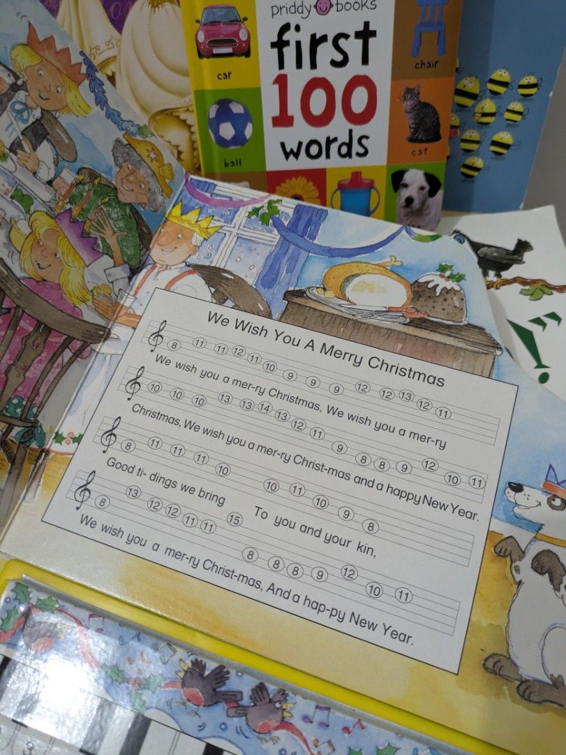 My First Piano Christmas Time Interactive Musical Book (Working) (Category: Children's Books) located in Cavite. Submitted by lorefcalzado (Listing ID 1467374831, Image 2). Description: Interactive Christmas Piano Book (Working) 🎹 6 Christmas songs 🎹 Working all buttons 🎹 Has battery slot 🩷 This is a preloved item. 🩷 Lalamove and pick-up only. 📍Bacoor, Cavite.