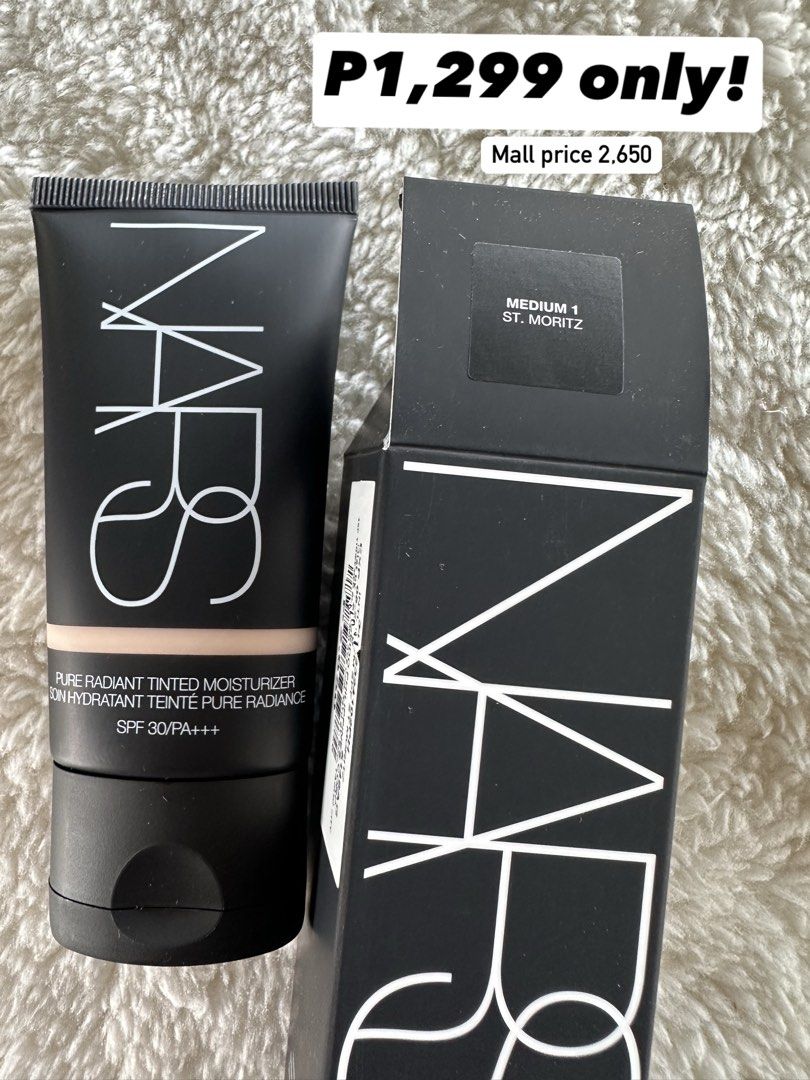 NARS Tinted Moisturizer (Category: Makeup) located in Calamba. Submitted by mzbeautyfinds (Listing ID 1467595955, Image 2). Description: Guaranteed Authentic direct from mall! Shade: Medium 1 St. Moritz.
