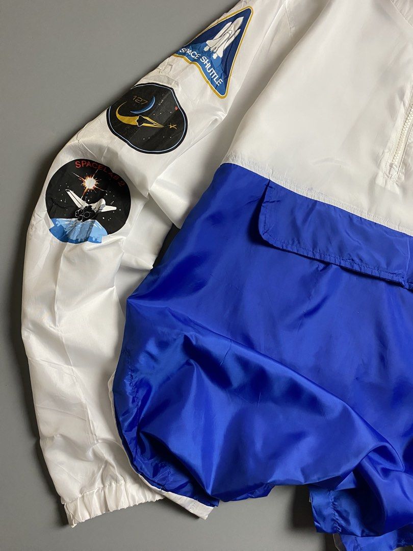 NASA Windbreaker Jacket (Category: Coats, Jackets and Outerwear) located in Cebu City. Submitted by covenanthrifts (Listing ID 1467370139, Image 3). Description: Very Good Condition Color Rate: 9.8/10 Size on tag: Medium Issue: Washable Dot Stain .