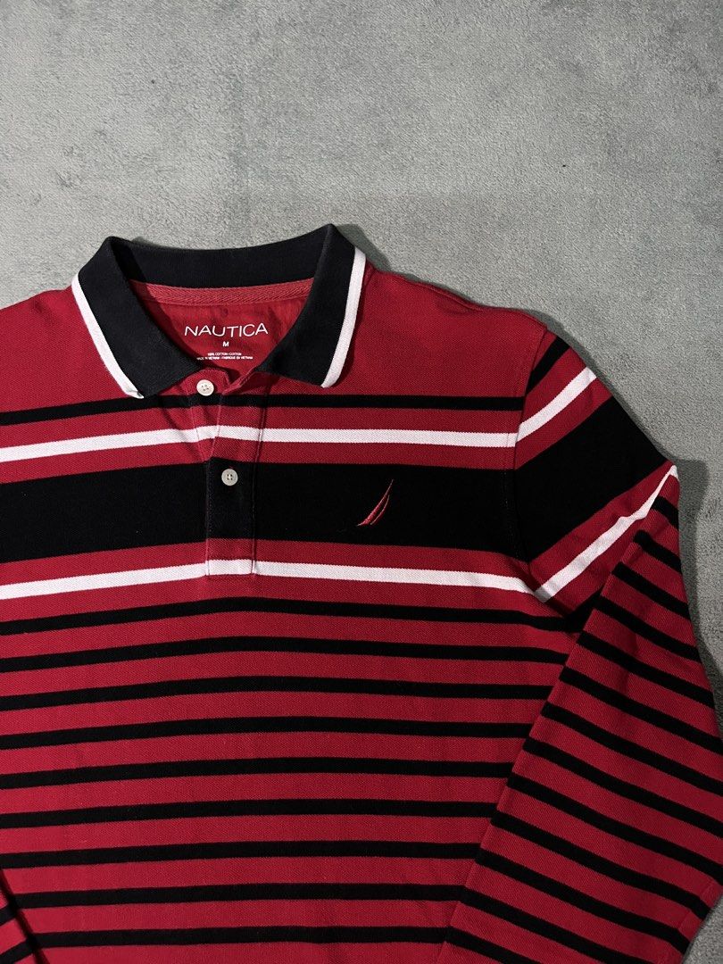 Nautica Polo Longsleeve (Category: Luxury Apparel) located in Marilao. Submitted by thriftyy_69 (Listing ID 1467408981, Image 2). Description: * ��Very Good Condition * ��Color rate: 9/10 * �width: 20 * ��length: 27.5 * ��Best fit: Medium.