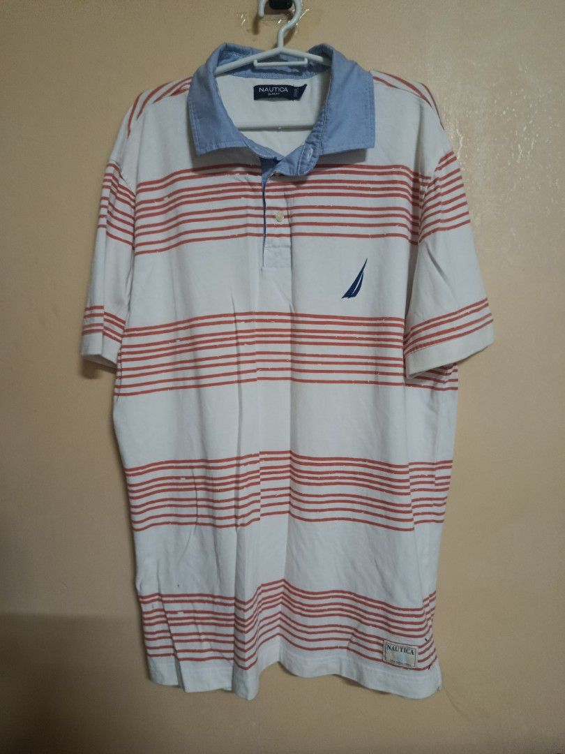 Nautica Striped Polo Shirt (Category: Tshirts & Polo Shirts ) located in Quezon City. Submitted by y12-baby (Listing ID 1460422908, Image 1). Description: color: 10/10 condition: 10/10 mop: gcash/maya/maribank +sf! pm for dimes.