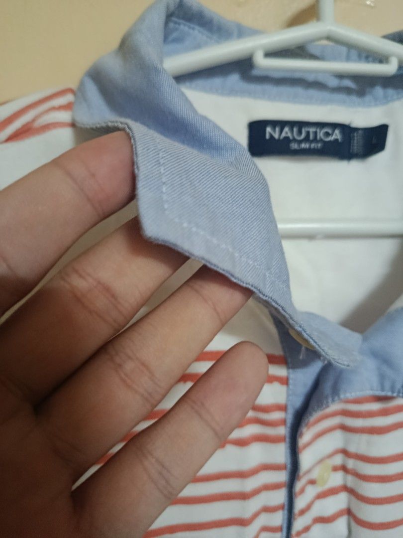 Nautica Striped Polo Shirt (Category: Tshirts & Polo Shirts ) located in Quezon City. Submitted by y12-baby (Listing ID 1460422908, Image 2). Description: color: 10/10 condition: 10/10 mop: gcash/maya/maribank +sf! pm for dimes.