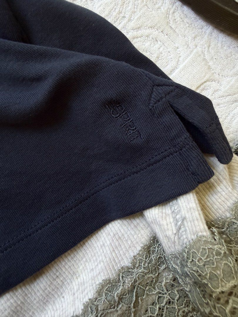 navy esprit poloblouse (Category: Blouses) located in Tarlac. Submitted by pearl_xoxo (Listing ID 1467570399, Image 2). Description: - plain navy esprit poloblouse bust: 14” waist: 13” length: 21” size: s-sl issue: needwash brand: esprit .