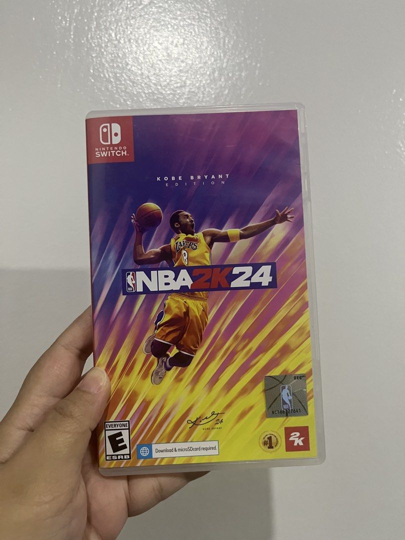NBA 2K24 Kobe Bryant Edition Nintendo Switch Game (Category: Nintendo) located in Cainta. Submitted by emisshopping (Listing ID 1467492067, Image 1). Description: - Title: NBA 2K24 Kobe Bryant Edition - Platform: Nintendo Switch (Physical Cartridge) - Region: USA - Inclusions: Original game case and cartridge - RFS: Didn't play after buying.