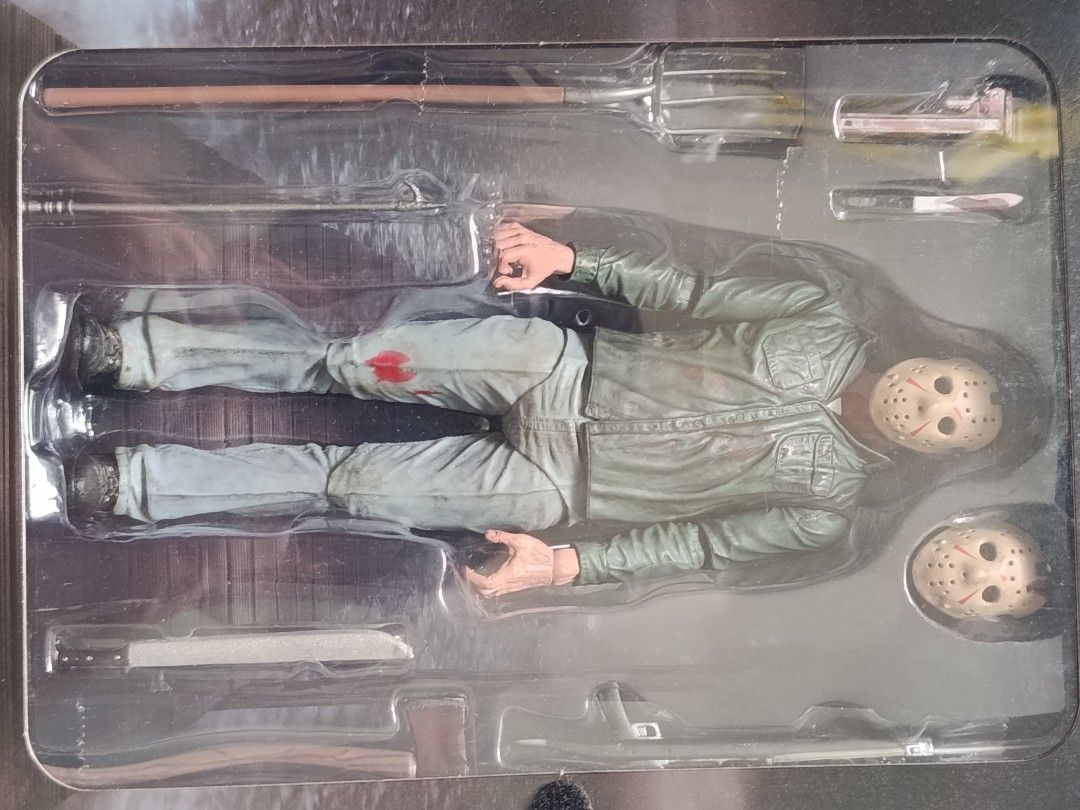 NECA Horror and Sci-Fi Action Figures Bundle (Category: Figurines & Statues) located in Las Pinas. Submitted by kevinalegre1897 (Listing ID 1467404840, Image 2). Description: - Bundle of 3 iconic NECA horror and sci-fi collectible figures - Friday the 13th Part 3 Jason Voorhees: Complete with full accessories in window box - 1500 - The Texas Chainsaw Massacre Leatherface: Includes alternate head, chainsaw, and weapons inside packaging - 1500 - Pr