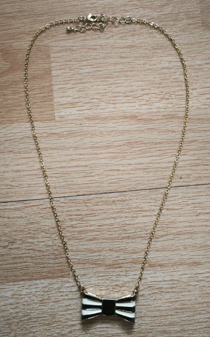 Necklace accessories with bow pendant (Category: Necklaces) located in Manila. Submitted by wearforce (Listing ID 1467516020, Image 2). Description: Necklace accessories with bow pendant brand new no issues 199 + sf.