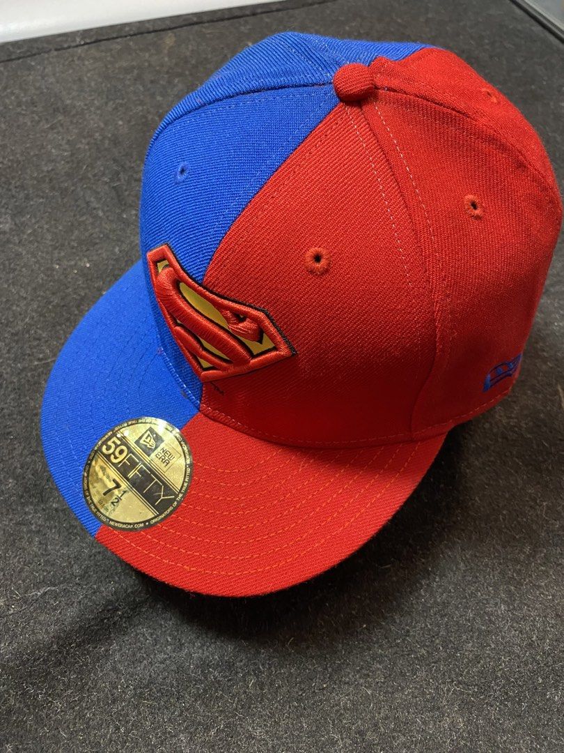 NEW ERA 59FIFTY HAT- SUPERMAN (Category: Caps & Hats) located in Quezon City. Submitted by loloyz123 (Listing ID 1467389332, Image 1). Description: NEW ERA 59FIFTY HAT- SUPERMAN Condition: Very good Color rate: 10/10 Color: Red/ Blue Size: 7 one half/ 59.6cm.