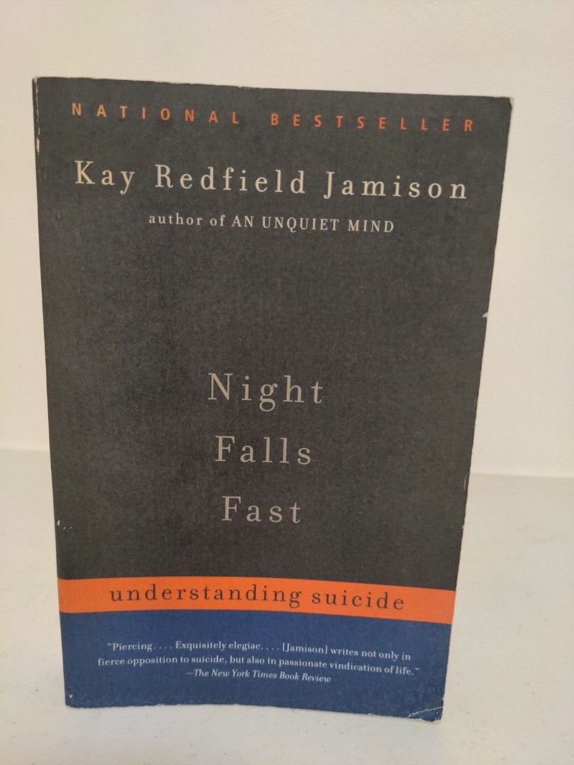 Night Falls Fast, Kay Redfield Jamison (Category: Storybooks) located in Baguio. Submitted by fosterthe (Listing ID 1467374000, Image 1). Description: see photos for condition faded cover gcash/j&t night falls fast kay redfield jamison understanding suicide.