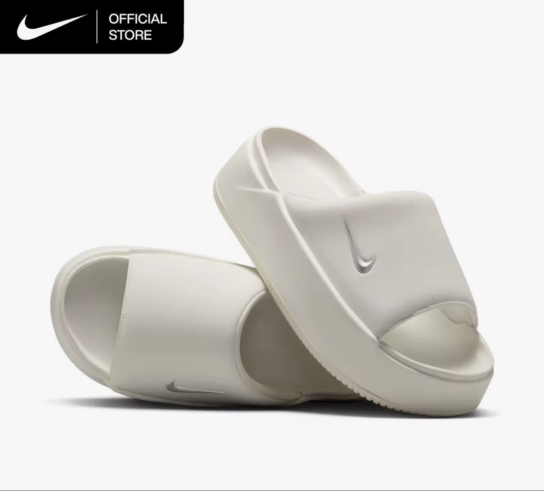 Nike Calm Elevation Women's Slides - Sail (Category: Sandals) located in Makati City. Submitted by blissfulmom09 (Listing ID 1467365041, Image 2). Description: Brand new with box Size US 7 Original Price: 3295.00 Selling for only 1650.00.